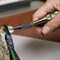 The Beadsmith Chroma Series Round Nose Plier, 5.5 inches (140mm), hardened stainless-steel head, rainbow titanium coating, contoured comfort grip handle and double-leaf spring, tool for jewelry making
